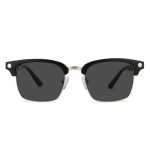 Golden Brown Full Rim Clubmaster Size : Wide